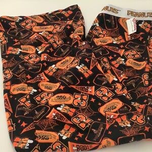 Peanuts Men’s Holiday Spooky Graphic Lounge Pants Pajama Collegiate Casual Sport